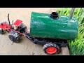 DIY tractor water tank science project |  water pump | mini hand pump | house of animals