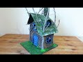 DIY Fairy TreeHouse Using Cardboard - Kartondan Peri Ağaç Evi DIY