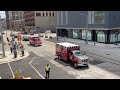 Watch Donald Trump's motorcade in downtown Milwaukee heading to Fiserv Forum for the RNC Wednesday