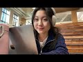 study vlog 📎⋆˚ daily uni life, going to lectures, 11PM library study, lots of reading, productive