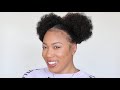 TWO BUNS & EDGES TUTORIAL | NATURAL HAIR