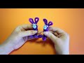 DIY Learn How to Make Pipe Cleaner Bunny. Easter Crafts.