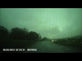Driving into a thunderstorm, Marston Moretaine, Bedfordshire