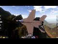 Engagement with a JAS-39 Gripen (Pigpen) in SimplePlanes with ReinMcDeer's F-18F.