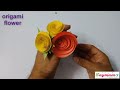 Origami Flower - How to make rose using paper