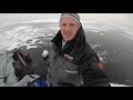 Clear Ice Fishing - Lake Simcoe (Underwater Footage at 3:38)