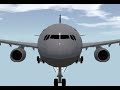 Lufthansa 400 crash animation ( caution to the fog )
