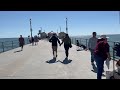 Huntington Beach Pier Walking Tour 4K 🇺🇸 California, USA