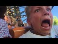 9 Year Old Loses It On Rollercoaster (Try Not To Laugh)