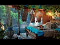 Café  Vibes in Tropical Yucatán | Retreat with Waterfall | Music for Relaxing & chilling out