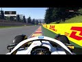 F1 2022 Belgium 1v1 (Side by side for 2 laps)