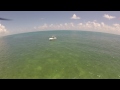 East Sister Rock island, off of Marathon, Florida, USA - by drone.