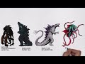 All Monsterverse Creatures & Titans Sizes