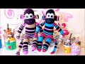 How to Make a Sock Doll, DIY monkey dolls from socks