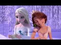 Scenes Elsa and Jack Frost with the Princesses | Frozen 3 [Rapunzel , Moana and Anna Fanmade Scene]