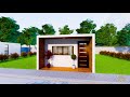 Plano de casa 4x6 metros moderna | Desain Rumah 4x6 | Small house design 4x6