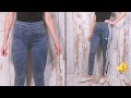 Really cool way to upsize jeans to fit you perfectly!