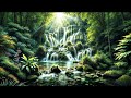 Relaxing Waterfall, Bird Sounds & Piano Music for Sleep | Soothing Nature Sounds