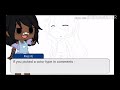 What color should my new oc's hair should be?|Gacha life|Short