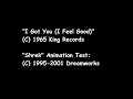 Shrek - 'I Feel Good' Animation Test (Fragment, 1995)