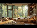 Peaceful January Morning in Spring Bedroom Ambience with Calm Jazz Piano | Music for Relax and Work