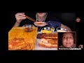 ASMR PORK BELLY SPICY CARBO FIRE NOODLES KIMCHI COOKING MUKBANG EATING SOUND