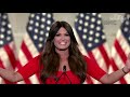 Kimberly Guilfoyle shouts much of her Republican national convention speech