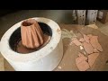 Microwave kiln firing of transparent low-temperature glazed 3D ceramics in 50 minutes