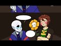 Underswap Sans and Frisk - Dating Start【 Undertale Comic Dub Compilation 】