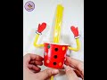 How to make Jumping Joker/Clown toy/kids craft with straw & paper cup/Fun idea/DIY activity