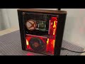 Xbox 360 E Transformation - Copper and Black - Window mod and rgb lights