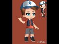 Drawing dipper pines in gacha anime form