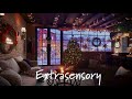 Winter Coffee Shop Ambiance | Relaxing Jazz Music and Crackling Fireplace Sounds | Focus Work Study