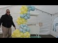Gender reveal balloon garland | what will baby be? Balloon Decoration Ideas #genderreveal #balloons