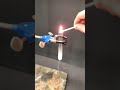 Dropping a match into liquid oxygen