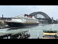 Sydney Trains Vlog 2167: Circular Quay Featuring The Disney Wonder Cruise Ship