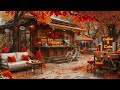 Autumn Jazz Escapade ☕ Positive Jazz Piano Music at Cozy Coffee Shop Ambience for Elevate Your Mood