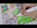 Color with me a coloring page I made 🍵🌷 | Ohuhu Alcohol Markers | Coffee in bed