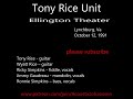 Tony Rice Unit, Lynchburg, Va, October 12, 1991.