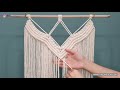 DIY Tutorial l  How To Make Macrame Wall Hanging with beautiful Fringes ?