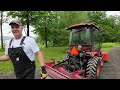 692 Kubota LX2610 Compact Tractor. Driveway Grading. BECO Box Blade. outdoors    4K