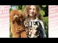 Trusova and her puppy dogs