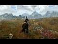 Skyrim SE- horse animation and combat test