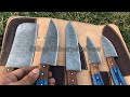 Making of Expensive Damascus Steel | Chef Set | Kitchen knife #damascussteel