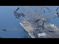 Israeli Navy Aircraft Carrier Badly Destroyed by Iranian Fighter Jets - GTA 5