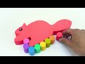 Satisfying Video l How To Make Kinetic Sand Rainbow Fish With Color Box Cutting ASMR | By Sunny