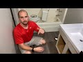 How To Install Glue Down Vinyl Plank Flooring | Bathroom Concrete Floor