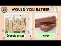 Would You RATHER .....? Healthy vs Junk food 🤔SWEETS EDITION