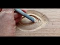 Wood carving tutorial for beginners || UP wood art