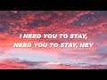 The Kid LAROI & Justin Bieber -  STAY (Acoustic Cover Lyrics)